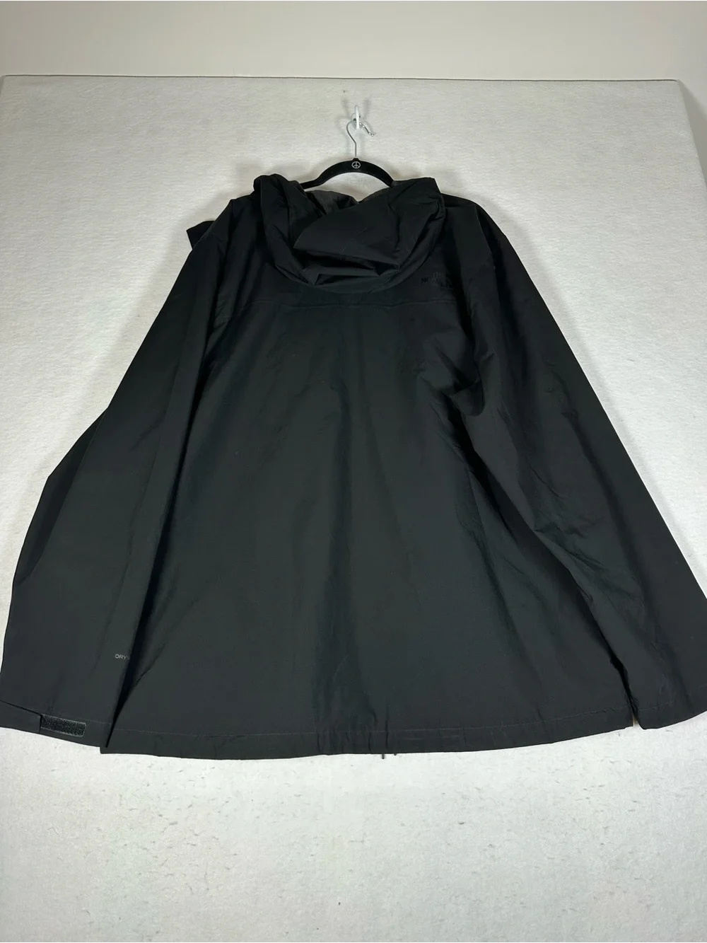 The North Face Men's Black Hooded Rain Jacket